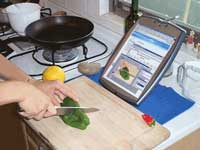 Potential uses for old PaceBook: in the kitchen